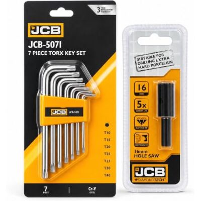 JCB Electrician Hole Saw & TORX Key Kit JCB Electrician Hole Saw & TORX Key Kit