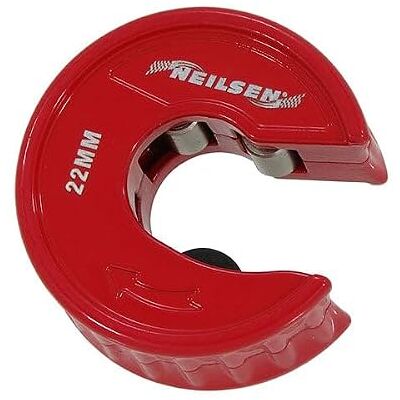 Neilsen CT4148 Automatic Tube Cutter for 22mm Copper Pipes Auto-Feed Mechanism Burr-Free Cutting Ideal for Plumbing, Refrigeration, Tight Spaces Neilsen CT4148 Automatic Tube Cutter for 22mm Copper Pipes Auto-Feed Mechanism Burr-Free Cutting Ideal for Plumbing, Refrigeration, Tight Spaces