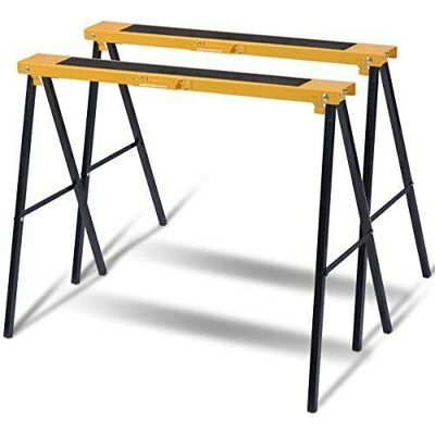 Grafter ® GSH05 Steel Folding Saw Horse Trestles, Lightweight, Non-Slip Work Surface (Pair) Grafter ® GSH05 Steel Folding Saw Horse Trestles, Lightweight, Non-Slip Work Surface (Pair)