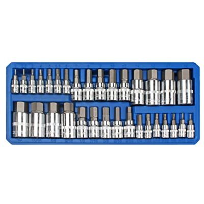 BlueSpot Hex Bit Socket Set - 1/4, 3/8, 1/2 Inch - Tools BlueSpot Hex Bit Socket Set - 1/4, 3/8, 1/2 Inch - Tools
