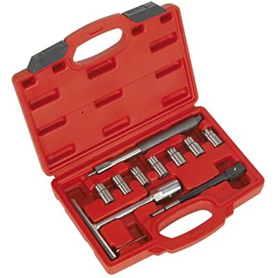 Sealey VS2055 Diesel Injector Seat Cleaner Set, Multicoloured Sealey VS2055 Diesel Injector Seat Cleaner Set, Multicoloured