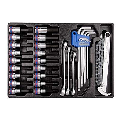 KING TONY 990131MR Torx and Hex Bit Socket Set for Tool Trolley KING TONY 990131MR Torx and Hex Bit Socket Set for Tool Trolley