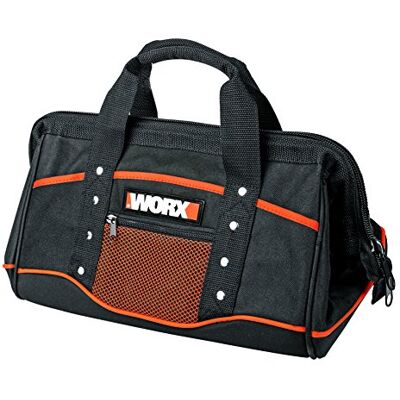 WORX WA0076 Storage Bag Tool Box in Plain Black with Double Carry Handle for Convenient Storage of Tool Bag Without Tools WORX WA0076 Storage Bag Tool Box in Plain Black with Double Carry Handle for Convenient Storage of Tool Bag Without Tools