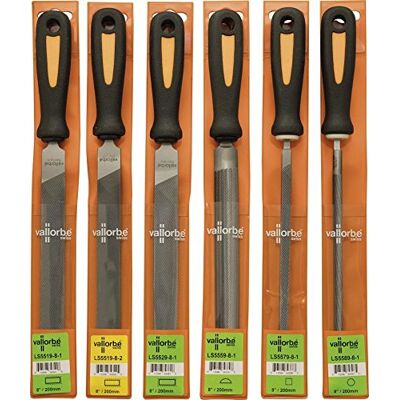 UPERFECT Vallorbe Engineers File Set 6 Piece 8 Inch Swiss Files UPERFECT Vallorbe Engineers File Set 6 Piece 8 Inch Swiss Files
