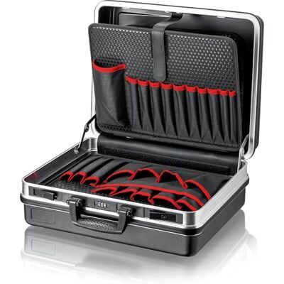 KNIPEX Tool Case Basic, Empty, 41 Inserting Options, 27 L Volume, 465 x 200 x 410 mm, Empty Tool Box, Tool Case, 00 21 05 LE KNIPEX Tool Case Basic, Empty, 41 Inserting Options, 27 L Volume, 465 x 200 x 410 mm, Empty Tool Box, Tool Case, 00 21 05 LE