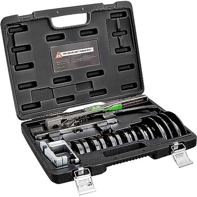 Hilmor Compact Bender Kit with Reverse Bending Attachment for 1/4" 7/8" Tube and Pipe Bending, Black, CBKRB 1926598 Hilmor Compact Bender Kit with Reverse Bending Attachment for 1/4" 7/8" Tube and Pipe Bending, Black, CBKRB 1926598