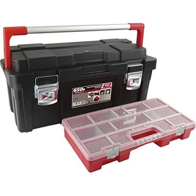 Tayg 8910188 Plastic-Aluminium Tool Box mod. 650-E, Black Tayg 8910188 Plastic-Aluminium Tool Box mod. 650-E, Black