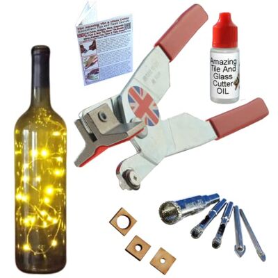 THE AMAZING TILE AND GLASS CUTTER Glass Cutting Kit, 2-In-1 Tool Scorer and Breaker, With Step-By-Step Instructions & Online Videos THE AMAZING TILE AND GLASS CUTTER Glass Cutting Kit, 2-In-1 Tool Scorer and Breaker, With Step-By-Step Instructions & Online Videos