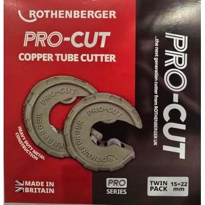 Rothenberger PRO-Cut Copper Tube Cutter 15MM & 22MM Twin Pack Rothenberger PRO-Cut Copper Tube Cutter 15MM & 22MM Twin Pack