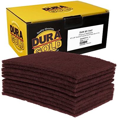 Dura-Gold 6" x 9" Premium Maroon General Purpose Scuff Pads, 20/ Pack Dura-Gold 6" x 9" Premium Maroon General Purpose Scuff Pads, 20/ Pack