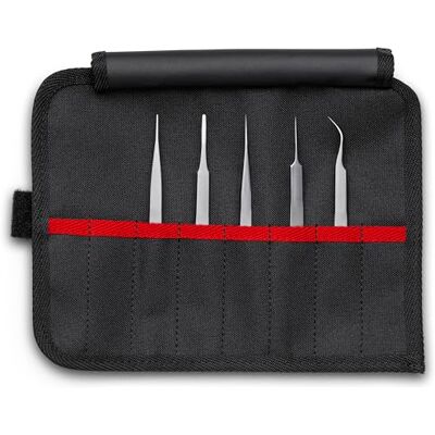 KNIPEX Precision Tweezers Set 5 Parts, 92 00 02 KNIPEX Precision Tweezers Set 5 Parts, 92 00 02