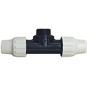 SOMATHERM FOR YOU ///3733-32-26E 90 ° T M26 / 34 / PE32 Plast Equal Male T-Piece Plastic Hose D32 PE-M26 External Locks, White-Space, MÄNNLICH 26/34 (1") SOMATHERM FOR YOU ///3733-32-26E 90 ° T M26 / 34 / PE32 Plast Equal Male T-Piece Plastic Hose D32 PE-M26 External Locks, White-Space, MÄNNLICH 26/34 (1")