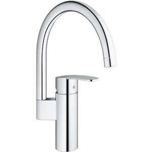 Grohe Wave Cosmopolitan Quickfix Single-Lever Sink Mixer with High C-Spout, 0°/150°/360° Adjustable Swivel Area, Chrome. Easy To Fit with Quicktool. 32449001 Grohe Wave Cosmopolitan Quickfix Single-Lever Sink Mixer with High C-Spout, 0°/150°/360° Adjustable Swivel Area, Chrome. Easy To Fit with Quicktool. 32449001