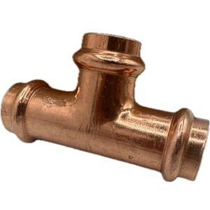 Elfcam Ø16 Crimp Copper Tee - Pipe Fitting Elfcam Ø16 Crimp Copper Tee - Pipe Fitting