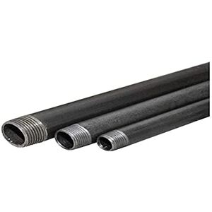 KNM Pipe Double Nipple Malleable Cast Iron Black Thread Fittings Black Pipe Nipple 3/4 Inch x 60 cm KNM Pipe Double Nipple Malleable Cast Iron Black Thread Fittings Black Pipe Nipple 3/4 Inch x 60 cm