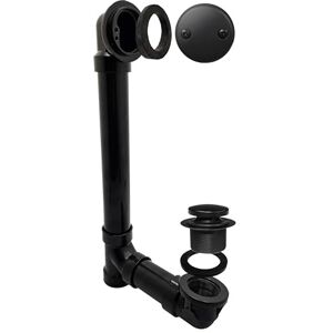 Westbrass Tip Toe Bath Tub Waste Bathtub Overflow Tube Flat Black Westbrass Tip Toe Bath Tub Waste Bathtub Overflow Tube Flat Black