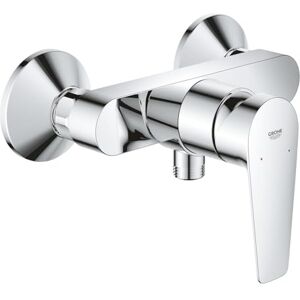 Grohe Start Edge Wall Mounted Single Lever Exposed Shower Mixer Tap (Metal Lever, 35 mm Ceramic Cartridge, Water Saving Adjustable Flow Rate Limiter, Scalding Protection), Chrome, 24197001 Grohe Start Edge Wall Mounted Single Lever Exposed Shower Mixer Tap (Metal Lever, 35 mm Ceramic Cartridge, Water Saving Adjustable Flow Rate Limiter, Scalding Protection), Chrome, 24197001