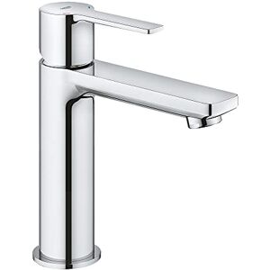 Grohe Lineare – Smooth Body Single Lever Basin Mixer Tap with Push-Open Pop-Up Waste (High Spout, Metal Lever, 28 mm Ceramic Cartridge, Water Saving Tech, Tails 3/8 Inch), Size 18 cm, Chrome, 23106001 Grohe Lineare – Smooth Body Single Lever Basin Mixer Tap with Push-Open Pop-Up Waste (High Spout, Metal Lever, 28 mm Ceramic Cartridge, Water Saving Tech, Tails 3/8 Inch), Size 18 cm, Chrome, 23106001