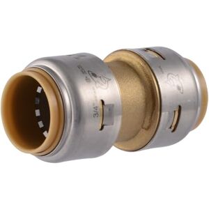 SharkBite UR016A Brass Push Coupling SBM, 3/4 in SharkBite UR016A Brass Push Coupling SBM, 3/4 in