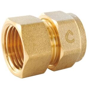 SOMATHERM FOR YOU Compression Straight Connector for 16mm PEX Pipe Female 20/27 (3/4") Tool-Free Easy Installation, Ideal for Heating and Plumbing SOMATHERM FOR YOU Compression Straight Connector for 16mm PEX Pipe Female 20/27 (3/4") Tool-Free Easy Installation, Ideal for Heating and Plumbing