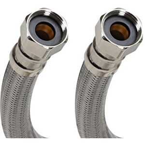 Fluidmaster B1H12 Water Heater Connector - Braided Stainless Steel - 3/4 F.I.P. Thread x 3/4 F.I.P. Thread, 12-Inch Length Fluidmaster B1H12 Water Heater Connector - Braided Stainless Steel - 3/4 F.I.P. Thread x 3/4 F.I.P. Thread, 12-Inch Length