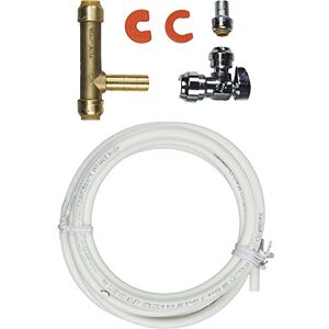 SharkBite 25024A Ice Maker Installation Kit, Water Valve Shut Off, Fridge Ice Maker, Compression, Quarter Turn, Push-to-Connect, PEX, Copper, CPVC, PE-RT SharkBite 25024A Ice Maker Installation Kit, Water Valve Shut Off, Fridge Ice Maker, Compression, Quarter Turn, Push-to-Connect, PEX, Copper, CPVC, PE-RT
