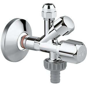 Grohe Angle Valves Neutral Handle Original was Combination Service Valve 1/2" Chrome 22036000 Grohe Angle Valves Neutral Handle Original was Combination Service Valve 1/2" Chrome 22036000