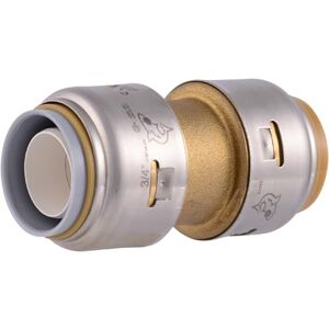 SharkBite Max 3/4 Inch Polybutylene Transition Coupling, Push to Connect Brass Plumbing Fitting, PEX Pipe, Copper, CPVC, PE-RT, HDPE, UR4016A SharkBite Max 3/4 Inch Polybutylene Transition Coupling, Push to Connect Brass Plumbing Fitting, PEX Pipe, Copper, CPVC, PE-RT, HDPE, UR4016A