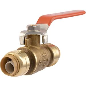 SharkBite Brass 1/2 Inch Ball Valve, Push to Connect Plumbing Fitting, Water Shut Off, PEX Pipe, Copper, CPVC, PE-RT, HDPE, 22222-0000LFA, 0.5 Inch SharkBite Brass 1/2 Inch Ball Valve, Push to Connect Plumbing Fitting, Water Shut Off, PEX Pipe, Copper, CPVC, PE-RT, HDPE, 22222-0000LFA, 0.5 Inch
