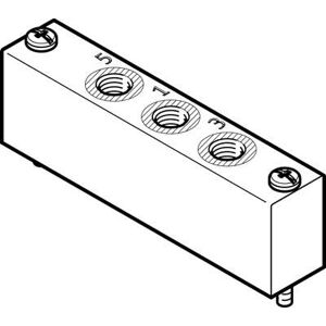 FESTO 574481 Model VABF-L1-18-P3A4-G14 Supply Plate FESTO 574481 Model VABF-L1-18-P3A4-G14 Supply Plate