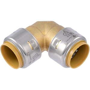 SharkBite Max 1 Inch 90 Degree Elbow, Push to Connect Brass Plumbing Fitting, PEX Pipe, Copper, CPVC, PE-RT, HDPE, UR260A SharkBite Max 1 Inch 90 Degree Elbow, Push to Connect Brass Plumbing Fitting, PEX Pipe, Copper, CPVC, PE-RT, HDPE, UR260A