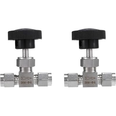CTRLZS 2X Adjustable Needle Valve O.D 6mm Tube Stainless Steel 304 High Pressure Acid Proof Straight Card Set Crane CTRLZS 2X Adjustable Needle Valve O.D 6mm Tube Stainless Steel 304 High Pressure Acid Proof Straight Card Set Crane