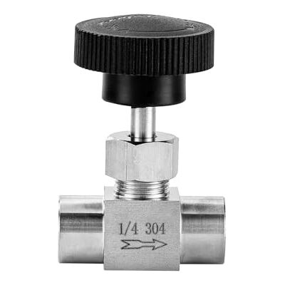 Incontesta 1/4 Inch Stainless Steel Straight Needle Valve with BSPP Female Thread for High Pressure Water Gas Oil Fuel Transmission Control (1/4 inch) Incontesta 1/4 Inch Stainless Steel Straight Needle Valve with BSPP Female Thread for High Pressure Water Gas Oil Fuel Transmission Control (1/4 inch)