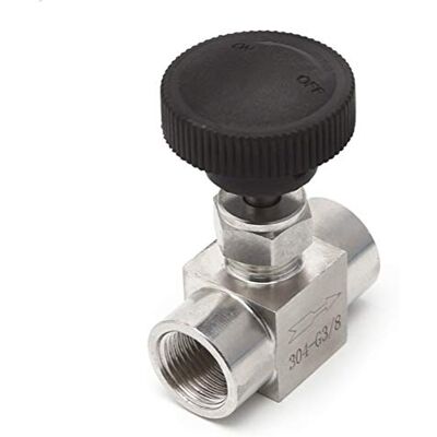 TANGJIANCHENG 1/8 Inch Needle Valve Female Thread 304 Stainless Steel Flow Control Shut Off 915 PSI (Specification : 1/8Inch) TANGJIANCHENG 1/8 Inch Needle Valve Female Thread 304 Stainless Steel Flow Control Shut Off 915 PSI (Specification : 1/8Inch)
