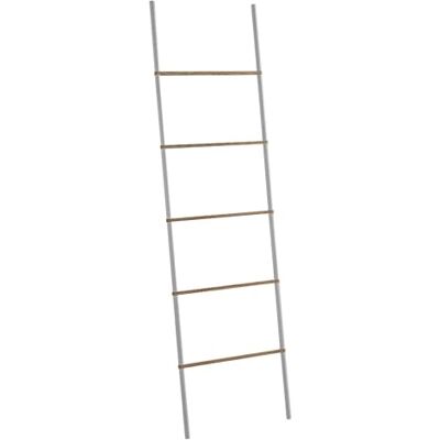 Gedy Kenta Floor-Mounted White Matte-Natural Towel Stand - Bathroom Accessory Gedy Kenta Floor-Mounted White Matte-Natural Towel Stand - Bathroom Accessory