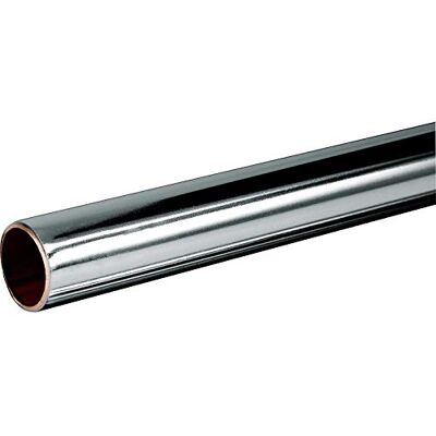 Buyaparcel Chrome Plated Copper Tube 15mm x 1m Length BS EN1057 R250 British Copper 1000mm Buyaparcel Chrome Plated Copper Tube 15mm x 1m Length BS EN1057 R250 British Copper 1000mm