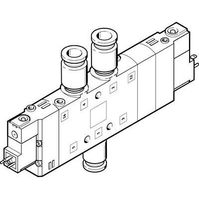 FESTO 170277 Model CPE24-M1H-5/3G-QS-12 Solenoid Valve FESTO 170277 Model CPE24-M1H-5/3G-QS-12 Solenoid Valve
