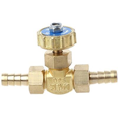 holilest Needle Valve, Elbow Brass Needle Valve 8mm Propane Butane Gas Adjuster Barbed Spigots 1 Mpa holilest Needle Valve, Elbow Brass Needle Valve 8mm Propane Butane Gas Adjuster Barbed Spigots 1 Mpa