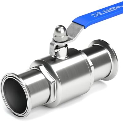 N\P 2" Tri-Clamp Clover Ball Valve, Stainless Steel 304, 2" Tude OD, PTFE Lined N\P 2" Tri-Clamp Clover Ball Valve, Stainless Steel 304, 2" Tude OD, PTFE Lined