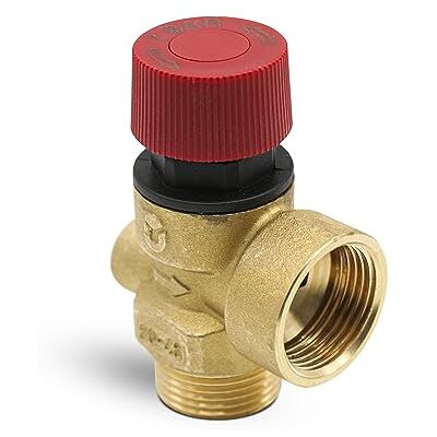 DOJA Barcelona Boiler safety valve thread, pack of 1, 3/4 inch, 7 bar, heating safety valve, water pressure valve, pressure regulator for oil boilers, relief valve, replacement parts, thermal DOJA Barcelona Boiler safety valve thread, pack of 1, 3/4 inch, 7 bar, heating safety valve, water pressure valve, pressure regulator for oil boilers, relief valve, replacement parts, thermal