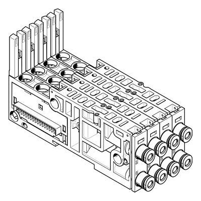 FESTO 561083 Model VMPAL-AP-4X10-QS6-1 Sub-Base FESTO 561083 Model VMPAL-AP-4X10-QS6-1 Sub-Base