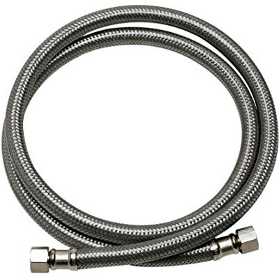 Fluidmaster B6W48 Dishwasher Connector (Includes 3/8" Elbow), Braided Stainless Steel 3/8" Female Compression Thread x 3/8" Female Compression Thread, 4 Ft. (48") Length Fluidmaster B6W48 Dishwasher Connector (Includes 3/8" Elbow), Braided Stainless Steel 3/8" Female Compression Thread x 3/8" Female Compression Thread, 4 Ft. (48") Length