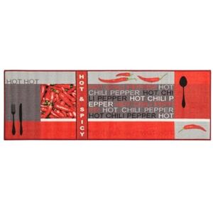andiamo 282649 Hot Pepper Kitchen Rug 100% Cotton, Red, 250 x 67 x 0.5 cm andiamo 282649 Hot Pepper Kitchen Rug 100% Cotton, Red, 250 x 67 x 0.5 cm