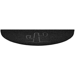 Nicoman Embossed Halfmoon Half Circle Door Mat Dirt-Trapper Jet-Washable Doormat 70x44cm (Black, CACTUS Shape) Use Outdoor ONLY Nicoman Embossed Halfmoon Half Circle Door Mat Dirt-Trapper Jet-Washable Doormat 70x44cm (Black, CACTUS Shape) Use Outdoor ONLY