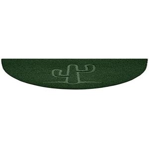 Nicoman Embossed Halfmoon Half Circle Door Mat Dirt-Trapper Jet-Washable Doormat 70x44cm (Green, CACTUS Shape) Use on Carpet ONLY Nicoman Embossed Halfmoon Half Circle Door Mat Dirt-Trapper Jet-Washable Doormat 70x44cm (Green, CACTUS Shape) Use on Carpet ONLY