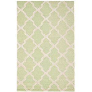 Safavieh Trellis Rug for Living Room, Dining Room, Bedroom Cambridge Collection, Short Pile, in Light Green and Ivory, 61 X 91 cm Safavieh Trellis Rug for Living Room, Dining Room, Bedroom Cambridge Collection, Short Pile, in Light Green and Ivory, 61 X 91 cm