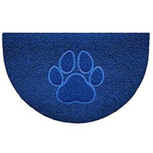 Nicoman Embossed Halfmoon Half Circle Door Mat Dirt-Trapper Jet-Washable Doormat 70x44cm (Blue, PAW Shape) Use Indoor or Sheltered Outdoor Nicoman Embossed Halfmoon Half Circle Door Mat Dirt-Trapper Jet-Washable Doormat 70x44cm (Blue, PAW Shape) Use Indoor or Sheltered Outdoor