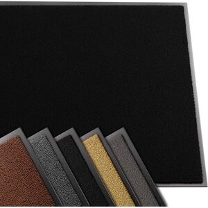 VOUNOTĀ® Door Mat Indoor Outdoor Rug Non-slip Dirt Absorbent - 90x150cm - Black VOUNOTĀ® Door Mat Indoor Outdoor Rug Non-slip Dirt Absorbent - 90x150cm - Black