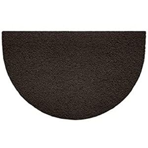 Nicoman Embossed Halfmoon Half Circle Door Mat Dirt-Trapper Jet-Washable Doormat 70x44cm (Brown, PLAIN) Use Indoor or Sheltered Outdoor Nicoman Embossed Halfmoon Half Circle Door Mat Dirt-Trapper Jet-Washable Doormat 70x44cm (Brown, PLAIN) Use Indoor or Sheltered Outdoor
