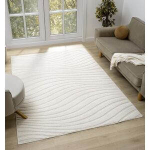 Rugs by Desire Aya Living Room Rug – Soft 12mm Cut-Shrink Pile, Non-Shedding, Jute Backing – Modern Wabi Sabi, Wave, Cubed, and Stripe inspired patterns – Indoor Area Rug, Cream, 200x290 cm Rugs by Desire Aya Living Room Rug – Soft 12mm Cut-Shrink Pile, Non-Shedding, Jute Backing – Modern Wabi Sabi, Wave, Cubed, and Stripe inspired patterns – Indoor Area Rug, Cream, 200x290 cm